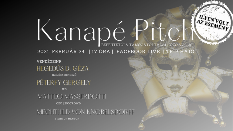 Tőkeportál – Kanapé pitch 02.24. Esemény cover