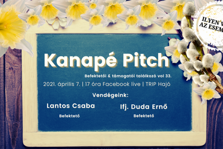 Tőkeportál – Kanapé pitch 04.07. Esemény cover
