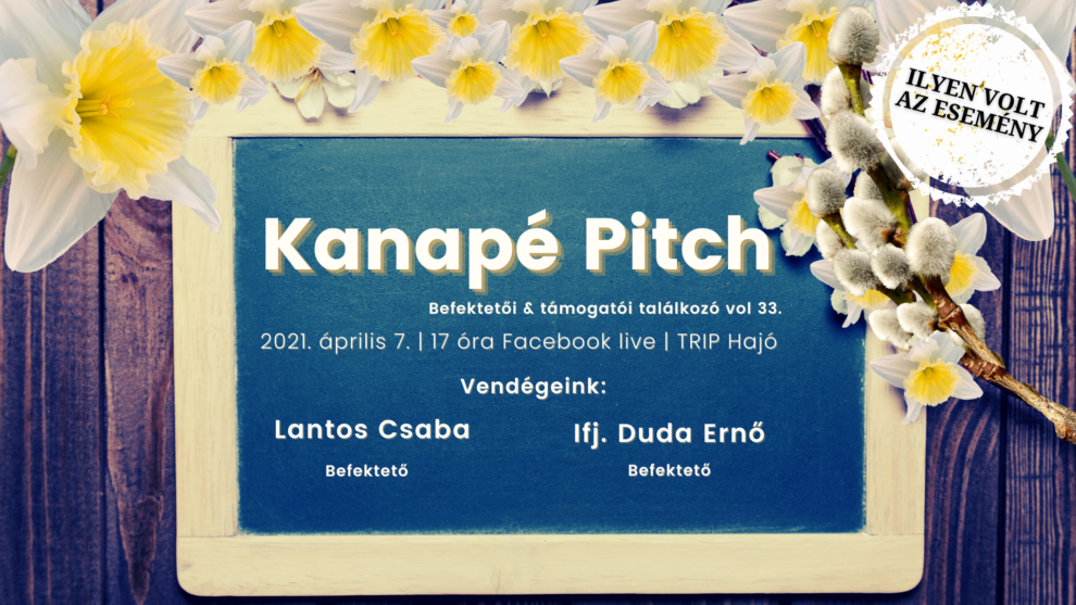 Tőkeportál – Kanapé pitch 04.07. Esemény cover