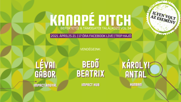 Tőkeportál – Kanapé pitch 04.21. Esemény cover