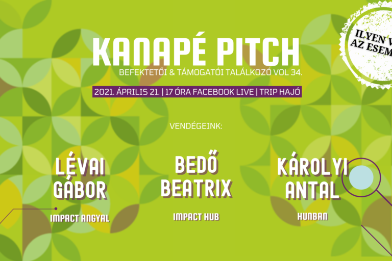 Tőkeportál – Kanapé pitch 04.21. Esemény cover