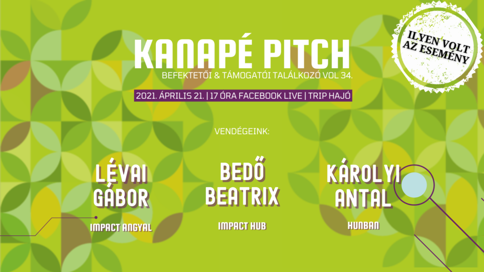 Tőkeportál – Kanapé pitch 04.21. Esemény cover