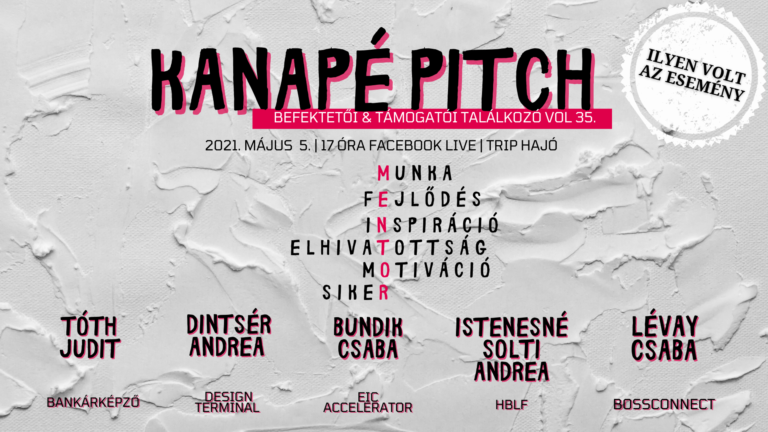 Tőkeportál – Kanapé pitch 05.05. ilyen volt